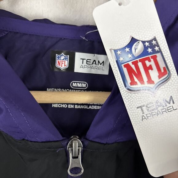 Baltimore Raven NFL Team Half Zip Pullover Windbreaker Jacket Medium NWT - Picture 3 of 5
